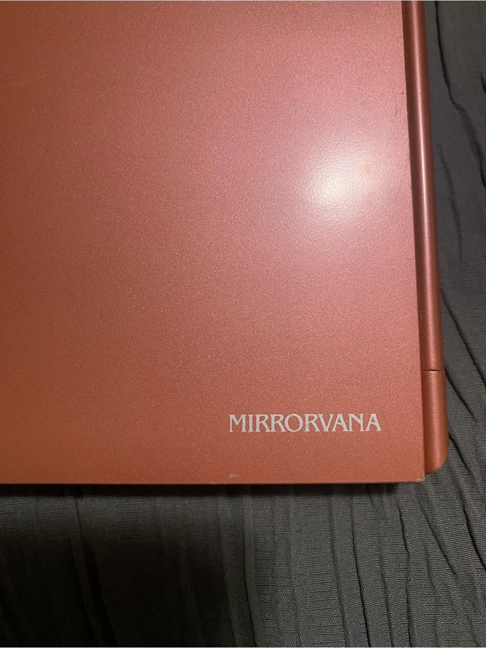 Tri-Fold Vanity Makeup Mirror in Rose Copper